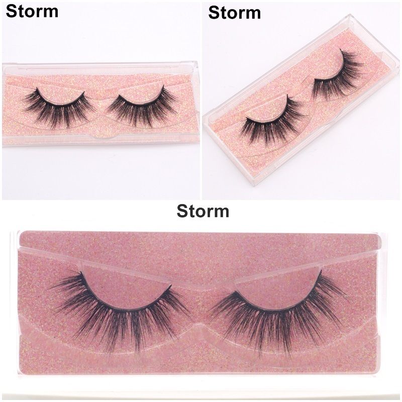 3D Mink Eyelashes Wholesale Natural False Eyelash Faux False Mink lashes Soft make up Extension Makeup Fake Eye Lashes Free Customize 