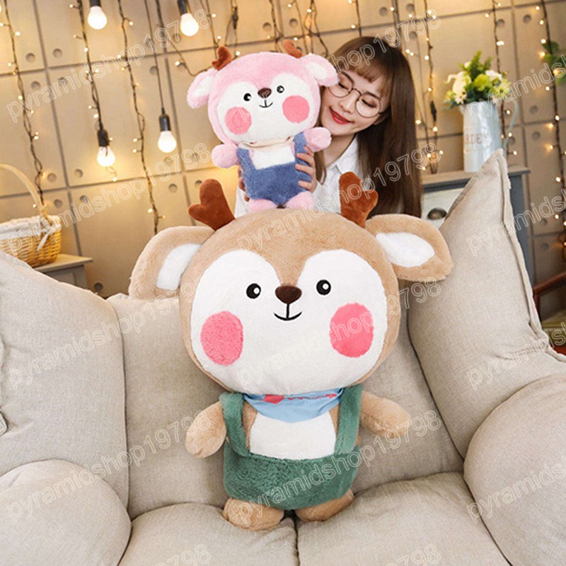 40cm mignon cerf jouets en peluche doux Sika cerf oreiller poupées Kawaii animaux en peluche enfants bébé anniversaire apaiser cadeaux