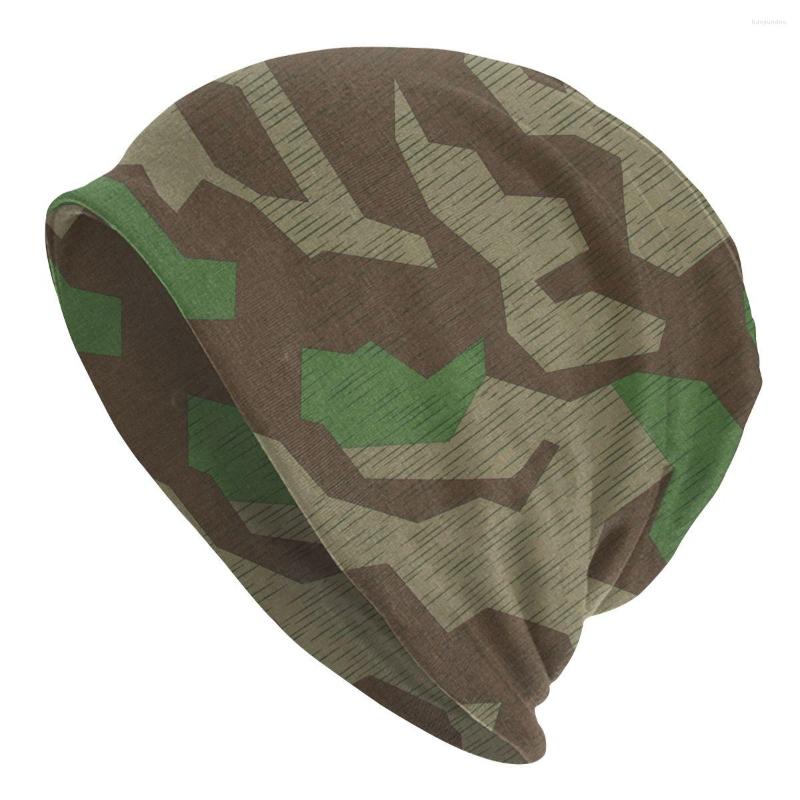 Bérets Splittertarn Camouflage Splinter Camo Skullies Bons de bonnet Unisexe Hiver Chapeau tricoté chaud ALLEMAGNE ALLEMAGNE Bonnet militaire Ha302d
