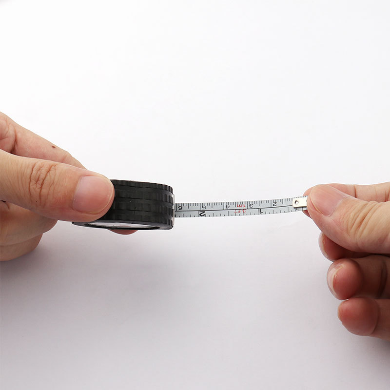 Ruban à mesurer en métal de sublimation 1 mètre Portable Mini porte-clés outils de mesure de mesure