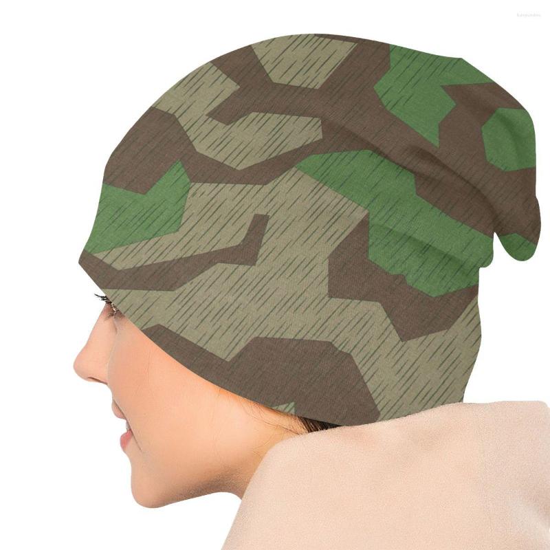 Bérets Splittertarn Camouflage Splinter Camo Skullies Bons de bonnet Unisexe Hiver Chapeau tricoté chaud ALLEMAGNE ALLEMAGNE Bonnet militaire Ha302d