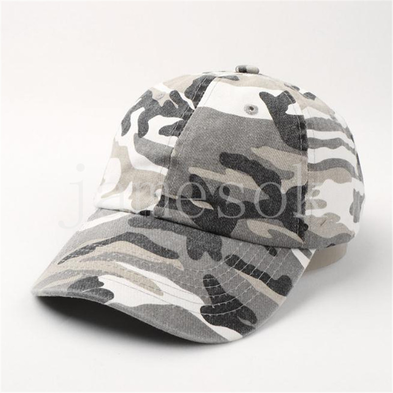 Cotton Washed Denim Camouflage Curved Brim Baseball Cap Spring and Summer Men's and Women's Fashion Outdoor Leisure Sun Hat DE888