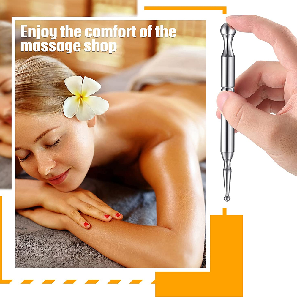Full Body Massager Rvs Handmatige Acupunctuur Pen Trigger Point Deep Tissue Massage Tool Voor Meridiaan Pijnbestrijding Gezondheidszorg 221101