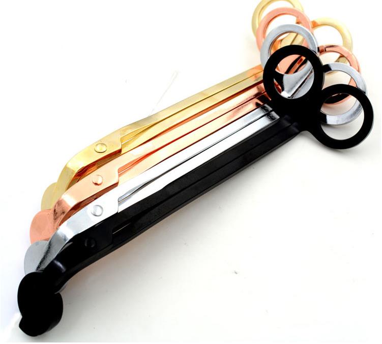 Stainless Steel Snuffers Candle Wick Scissors Rose Gold Candle-Trimmer Cutter Candles Wick-Trimmer Oil Lamp Trim scissor-Cutter Wholesale SN69