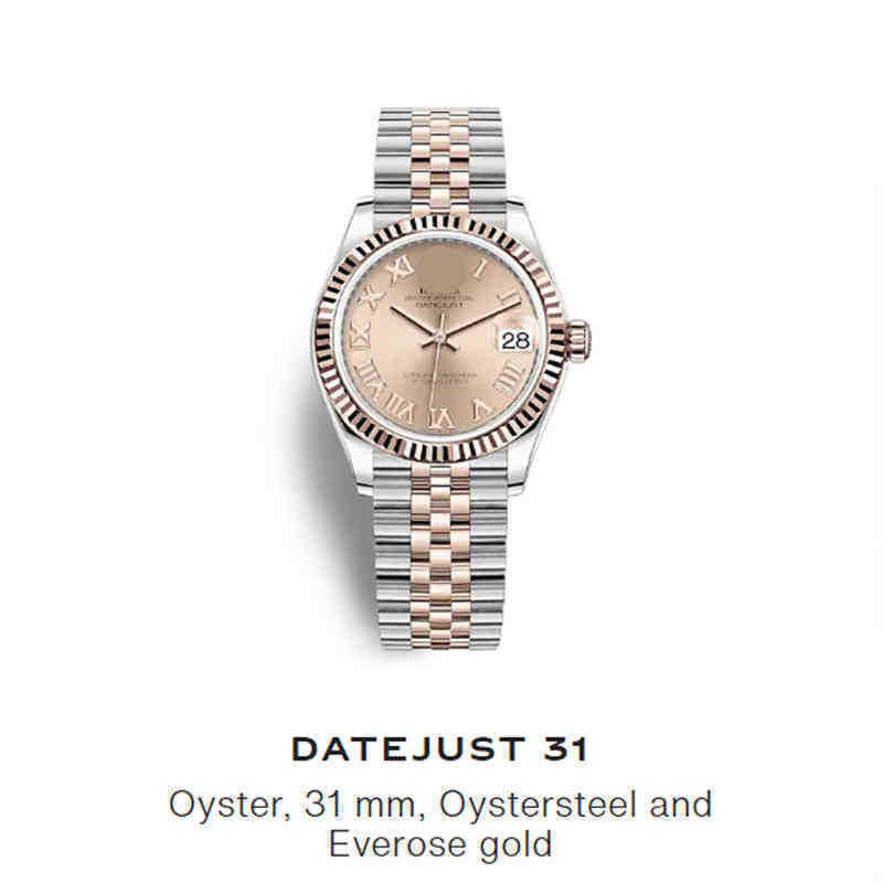 Armbandsur varumärke kvinnors titta på damer es 31mm för datejust pagani design romersk siffra rörelse automatisk reloj mujer239i