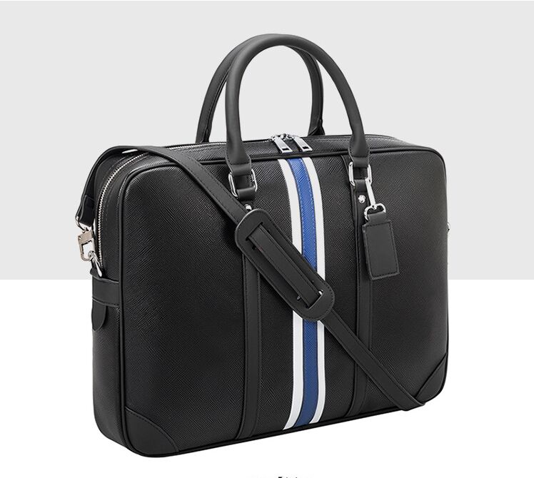 新しい男性ショルダーブリーフケースブラックレザーデザイナーハンドバッグビジネスラップトップ女性メッセンジャーバッグNameplates Totes Men's Luggage1901