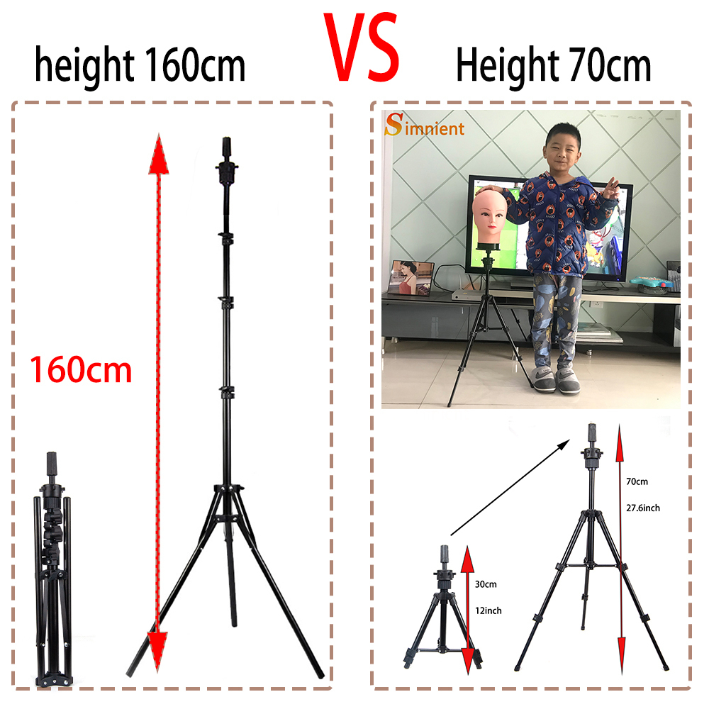 Wig Stand Training Mannequin Head Canvas Block Display Styling Manikin Tripod Get T Pins Install Kit 2211034893824