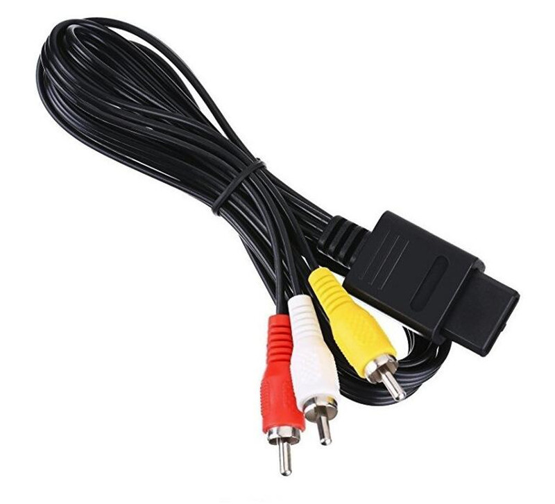 1.8M pour Nintendo 64 Audio TV cordon vidéo câble AV vers RCA pour Super Nintend GameCube N64 SNES accessoire de Cube de jeu