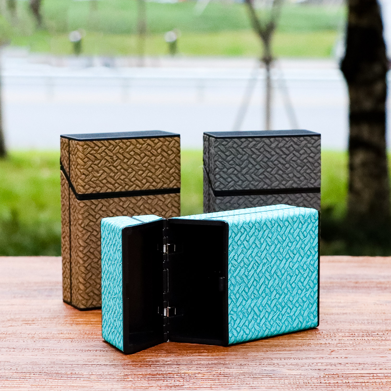 HORNET Smoking Premium Plastic Cigarette Case Box For Thin Cigarettes Case Portable Tobacco Storage Organizer Herb Container