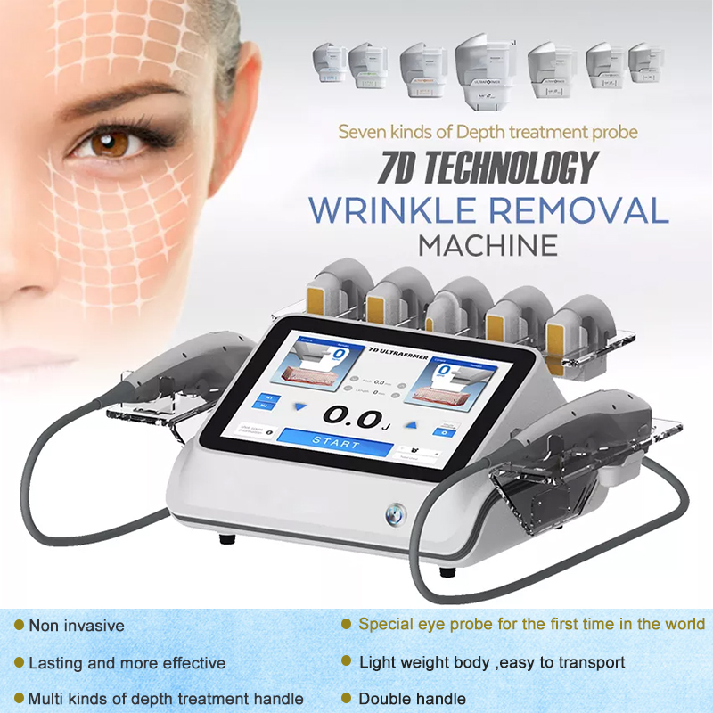 7d HIFU Machine Annan skönhetsutrustning Ultraljudshud åtstramning Kroppsformning Face Lyft