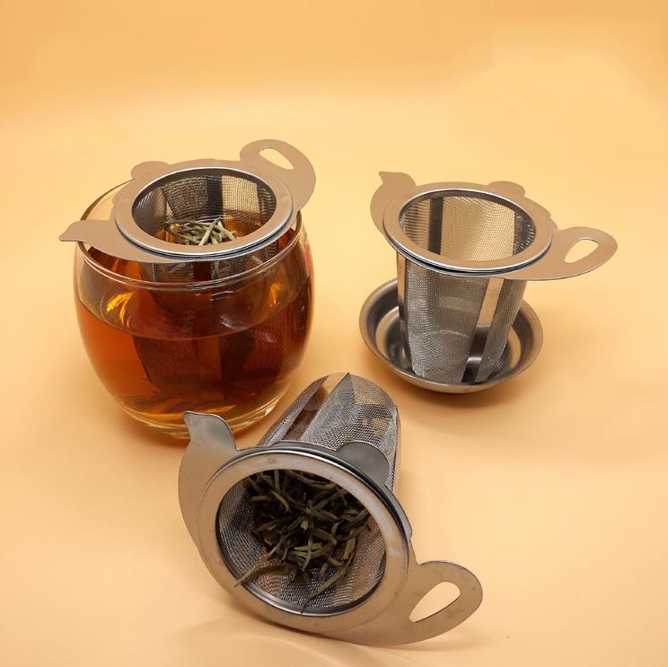 Tea Mesh Infuser Reusable Tea Strainer Teapot Stainless Steel Loose Tea-Leaf Filter Drinkware Teaware SN75