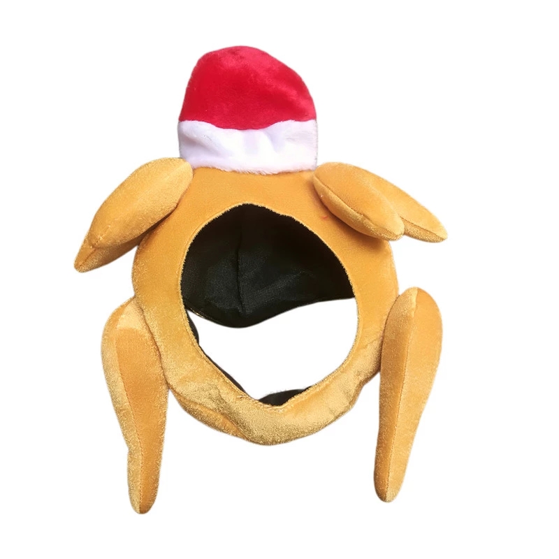 Funny Carnival Chicken Leg Hat Christmas Thanksgiving Decoration Turkey Hat Adult Party Festive Cap8625905