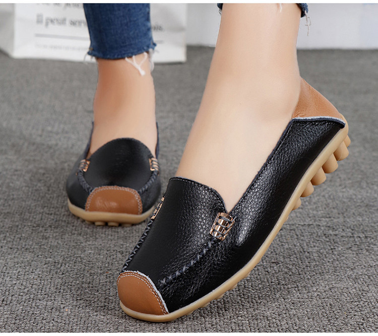 AH 3592 New Spring Autumn Genuine Women Flats Shoes - 5