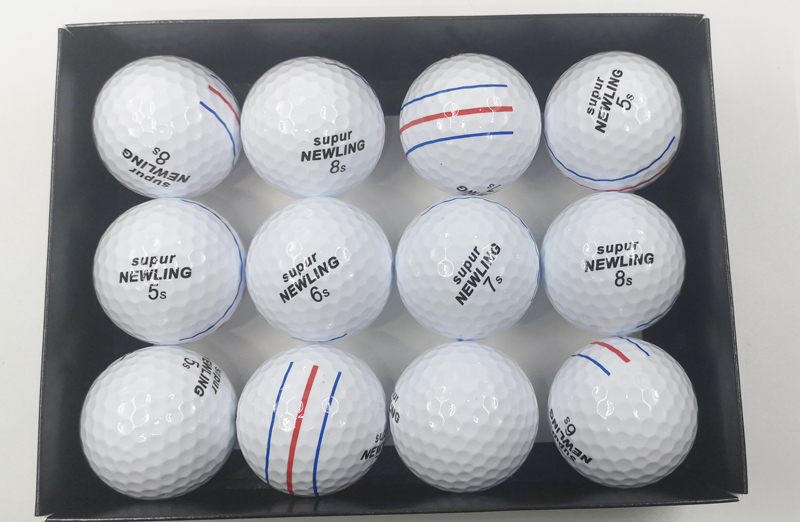 Bolas de golfe 3 linhas de cores A mira super longa dist￢ncia 3-PieceLayer Ball para a marca de jogo de competi￧￣o profissional 221102