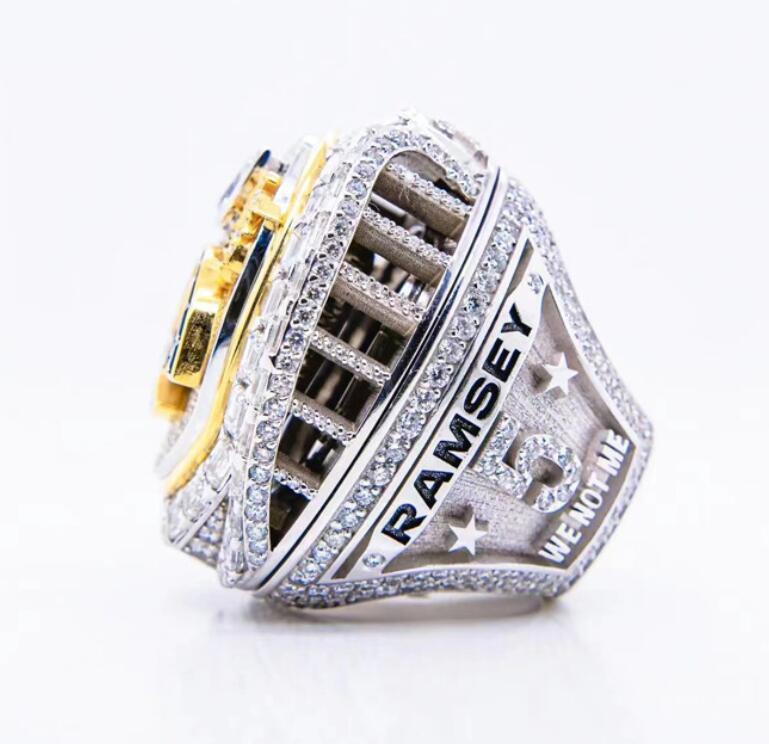 5 jogadores 2021 2022 Super Bowl American Football Team Champions Championship Ring Stafford Kupp RAMSEY DONALD McVAY Fan Gift283M