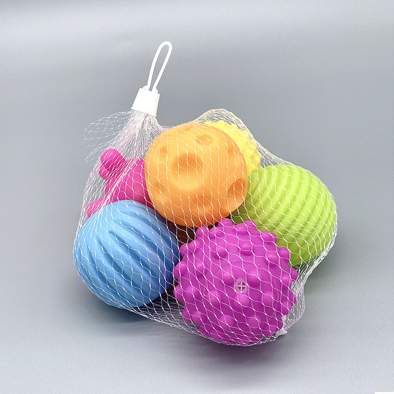 Baby Toy Textured Multi Ball Set Develop baby`s Tactile Senses Touch Hand Toys Training Ball Massage D61
