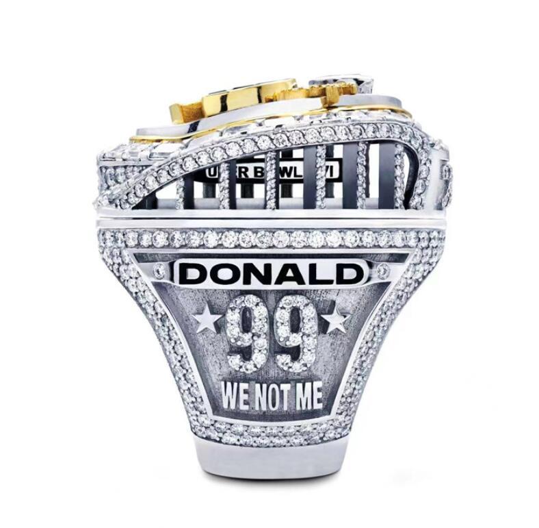 5 Player 2021 2022  American Football Team Champions Championship Ring Stafford Kupp RAMSEY DONALD McVAY Fan Gift283M