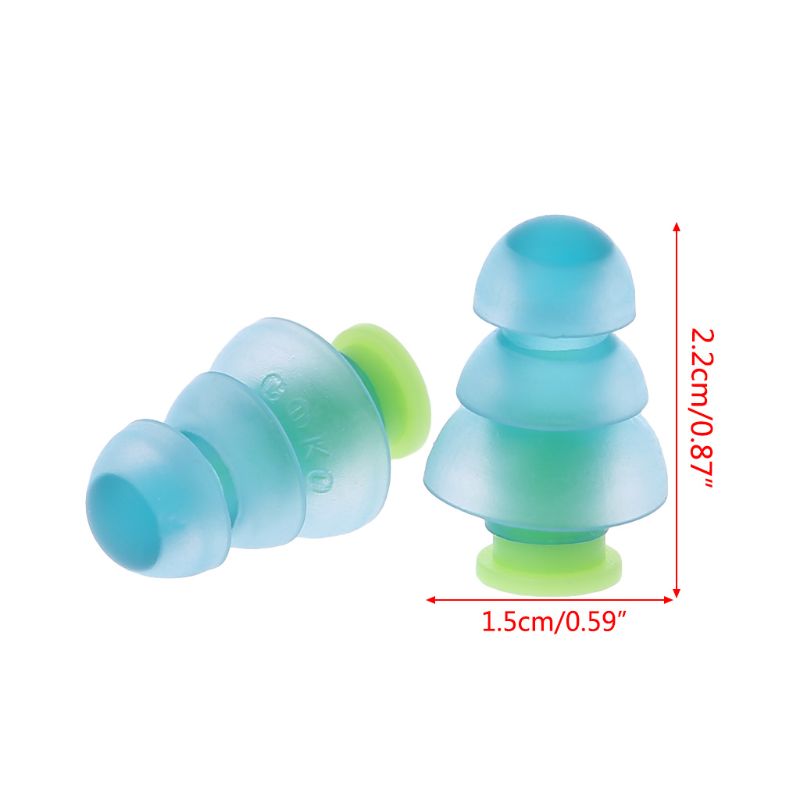 e de bouchons d'oreille en silicone Isolation phonique Bouchons d'oreille anti-bruit bouchons de sommeil Protection auditive pour le sommeil