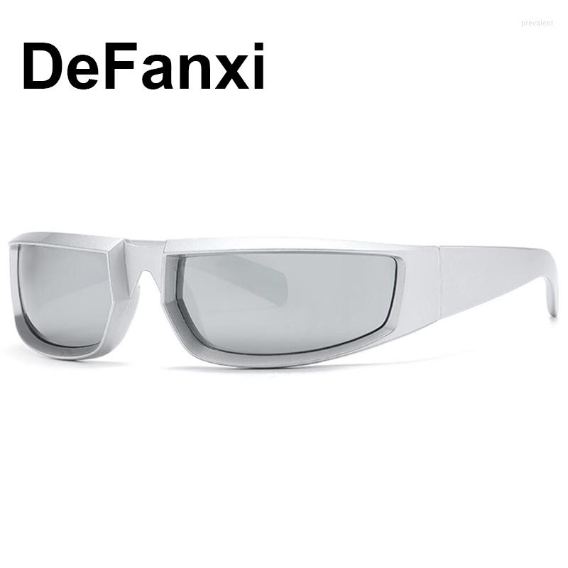 Lunettes de soleil Cycling Sports Y2K Femmes Luxury 2022 Miroir enveloppe autour de verres de soleil Punk Goggle 2000 Cyber ​​Fashion Eyewear247s