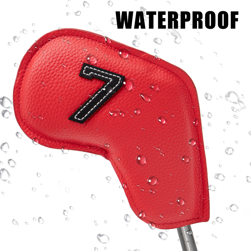 Altri prodotti il golf Copricapo in ferro da 10 pezzi 3-9 P S A Copritesta mazza Ricamo Custodia numero Accessori attrezzature allenamento sportivo 221102