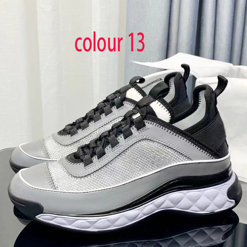 Casual shoes women Travel leather lace-up sneaker lady letter designer SHoes Running Trainers Letters Thick soled shoe platform Men gym sneakers size 35-42-45 With box