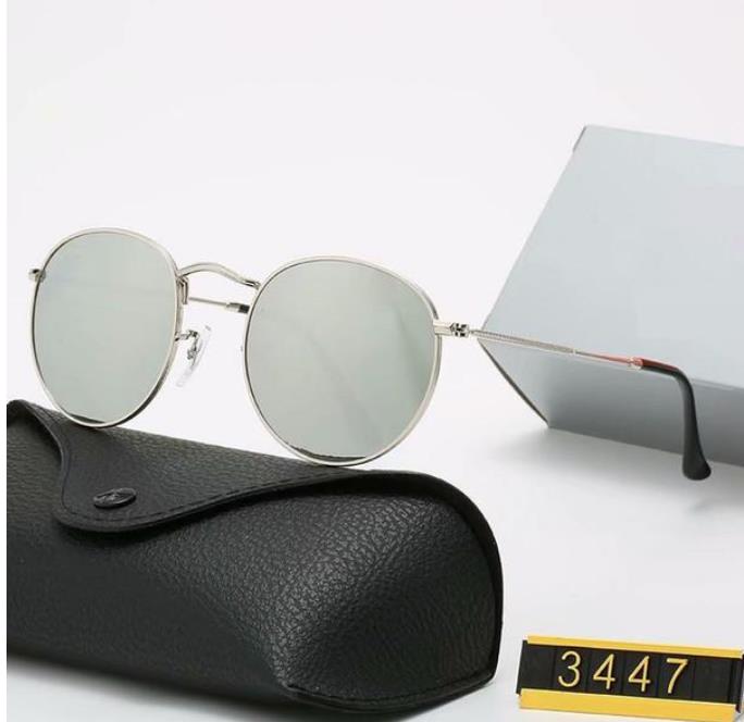 Men Rale Ban 52mm Sunglasses Classic Brand Retro women glasses 2022 Luxury Designer Eyewear Ray Band 3447 Bands Metal Frame Designers Sun Glasses Woman