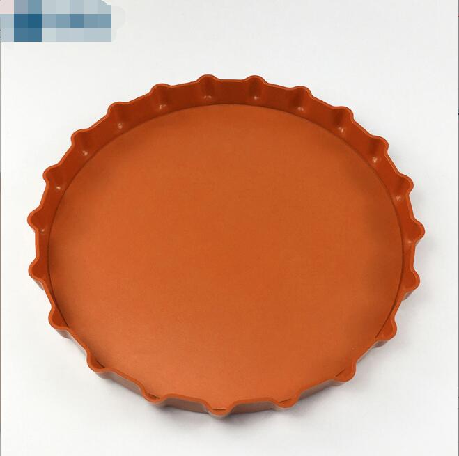 Custom logo 13inch Plastic Beer Tea Fruit trays Round wave Tray for Bar KTV Restaurant party