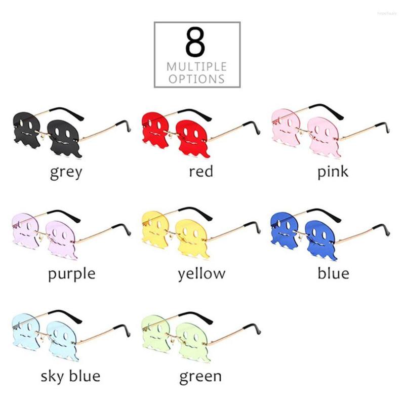 Sunglasses Funny Rimless Octopus For Women And Men Novel Halloween Cosplay Party Glasses Trendy UV Protection Sun3096