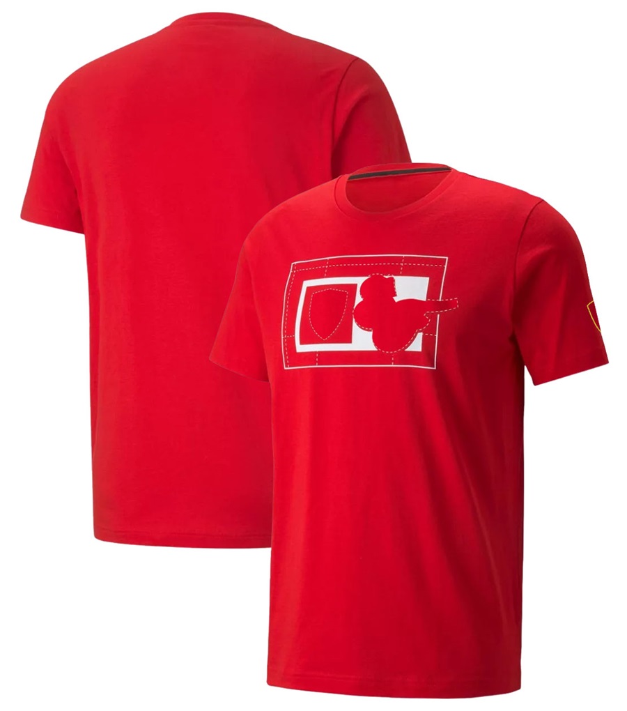 F1 T-shirt Formule 1 Team 1929 T-shirts commémoratifs Fans de course Mode décontractée O Cou Manches courtes Été Hommes Grande taille T-shirt rouge