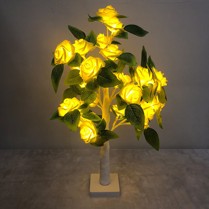 Juldekorationer Flower Trees Lights LED Valentine's Day Rose inomhus Party Decorative Lights Activity Scene Layout Landscape Glow Tree Factory Direct Sales