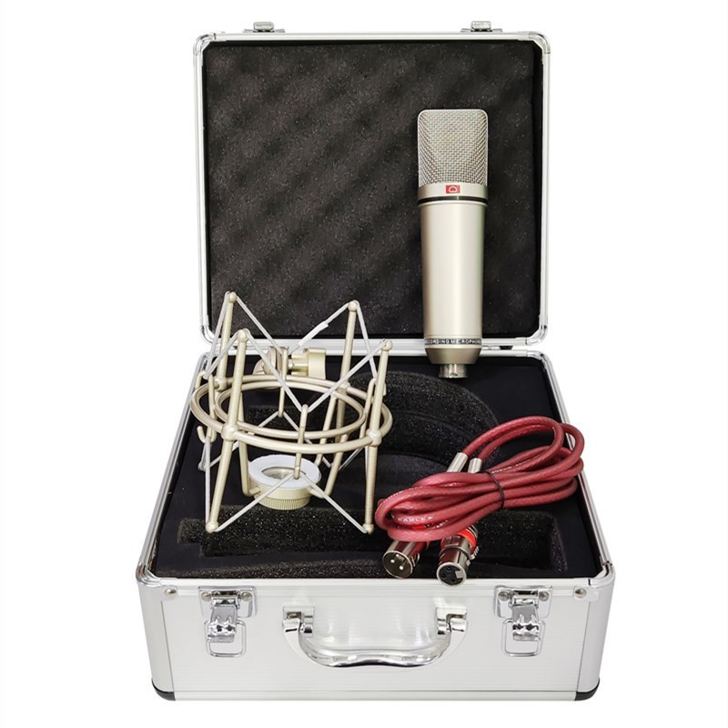 Microphones U87 Microphone à condensateur professionnel pour l'enregistrement de podcasts Kit de microphone de jeu en direct avec support de bras Support antichoc NEUMAN 221104