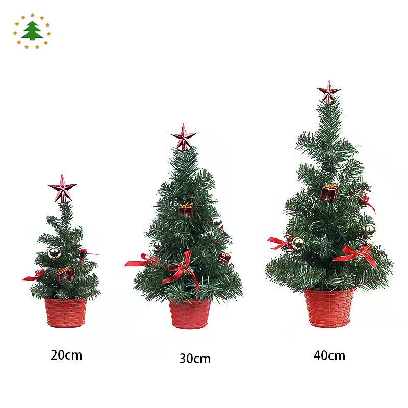 20/30/40cm Christmas decorations Desktop window Mini Christmas tree Potted plant scene Special price