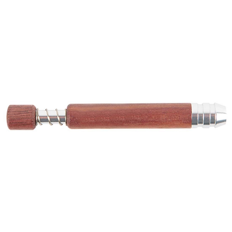 Natural Wood Pipes Smoking Dry Herb Tobacco Catcher Taster Bat One Hitter Cigarette Filter Holder Mouthpiece Portable Spring Mini Handpipes Wooden Dugout Tube Tips