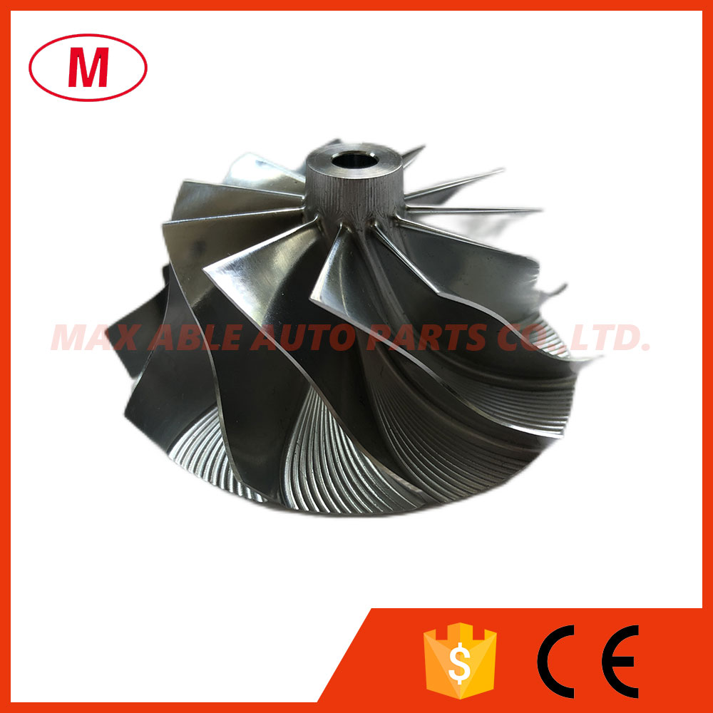 TD04HL High Performance Turbocharger Turbo Billet Compressor Wheel/Aluminum 2618/Milling Wheel 43.43/56.00mm 11/0 blades Forward for Cartridge/CHRA/Core