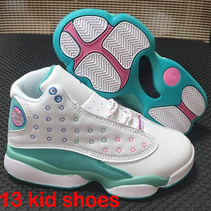 Jumpman 13s kids designer casual Shoes children 13 basketball shoes Obsidian Del Sol Reverse Toddlers jordon sports Sneaker Bred Hyper Royal Starfish Trainers 28-35