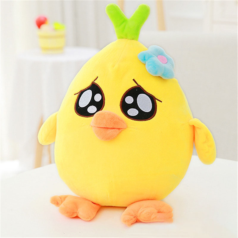 25cm Little Yellow Chicken Plush Toy Stuffed Standing Chicken Doll Cute Chick Sofa Cushion Plushie Pillow for Kids Birthday Gift2110256