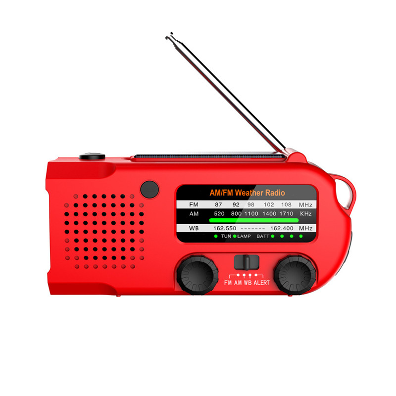Hushållens diverse 5000mAh Emergency Crank Radio AM/FM NOAA Portable Battery Operated Radio Weather Scan Radios