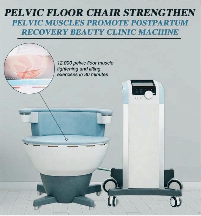 EM-Kree Nieinwazyjne prywatne naprawy odchudzające stymulator podłogowy Maszyna krzesła Bezpieczne i nieinwazyjne leczenie nietrzymania moczu Wygodne kobiety