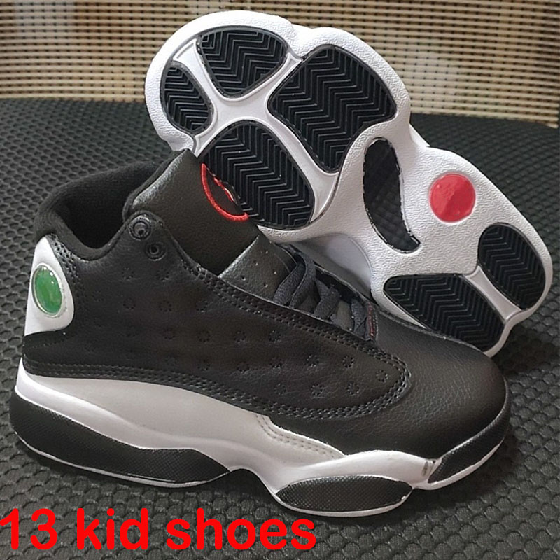 Jumpman 13s kids designer casual Shoes children 13 basketball shoes Obsidian Del Sol Reverse Toddlers jordon sports Sneaker Bred Hyper Royal Starfish Trainers 28-35