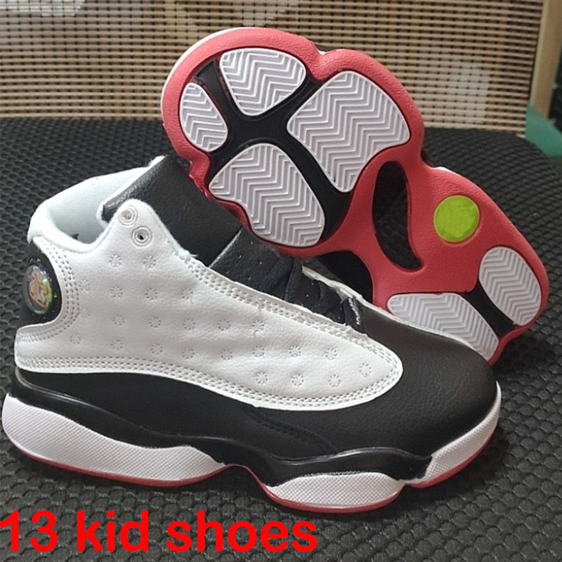 Jumpman 13s kids designer casual Shoes children 13 basketball shoes Obsidian Del Sol Reverse Toddlers jordon sports Sneaker Bred Hyper Royal Starfish Trainers 28-35