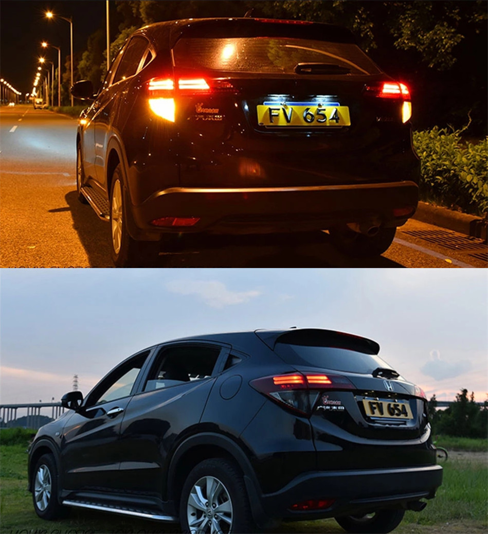 Stylizacja samochodów dla tylnych świateł Honda HR-V 20 16-20 18 LAMPA LED LED LED HRV DRL Hamulec sygnałowe Odwrotne akcesoria automatyczne