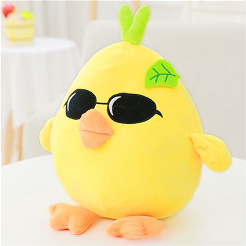 25cm 작은 노란색 치킨 플러시 장난감 스탠딩 치킨 인형 귀여운 병아리 소파 쿠션 쿠션 아이를위한 생일 선물