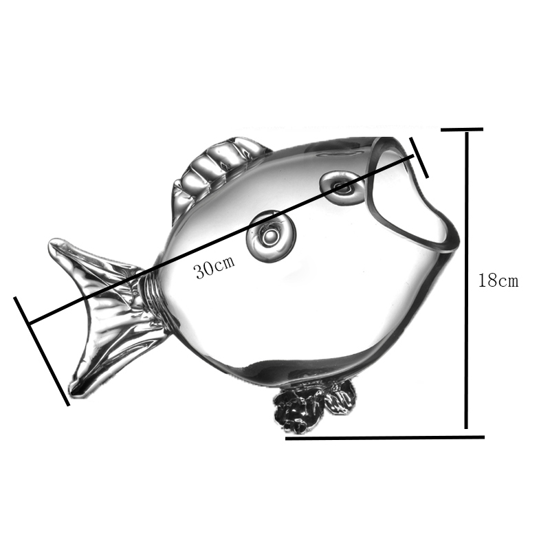 Аквариумы Аквариумная стеклянная чаша прозрачное прозрачное стекло в форме рыбы Аквариум Аквариумное стекло Главная Гостиная Офисное украшение Ремесло Украшения 221103