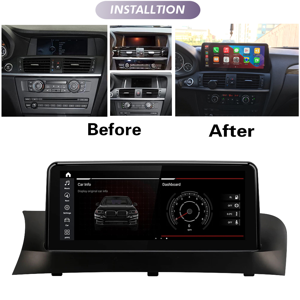 Qualcomm SN662 Android 12 CAR DVD Player for BMW X3 F25 X4 F26 2011-2017 CIC NBT EVO System Syster