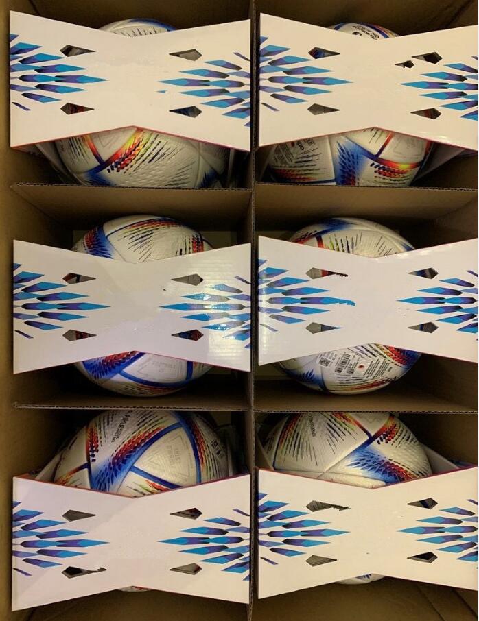 New World 2022 Cup Soccer Ball Size 5 High-klass Nice Match Football Ship The Balls Without Air Box267K