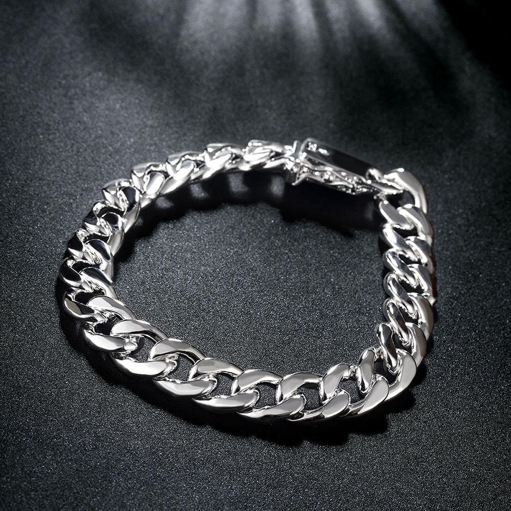 Colares com pingente charme 925 prata esterlina pulseiras colar conjunto de joias para homens clássico 10mm corrente quadrada 202224 polegadas moda festa presente 221104