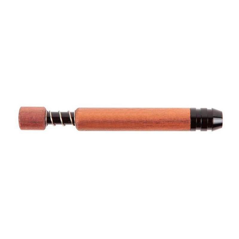 Natural Wooden Pipes Smoking Herb Tobacco Catcher Taster Bat One Hitter Cigarette Filter Holder Mouthpiece Portable Spring Mini Handpipes Wood Dugout Tips