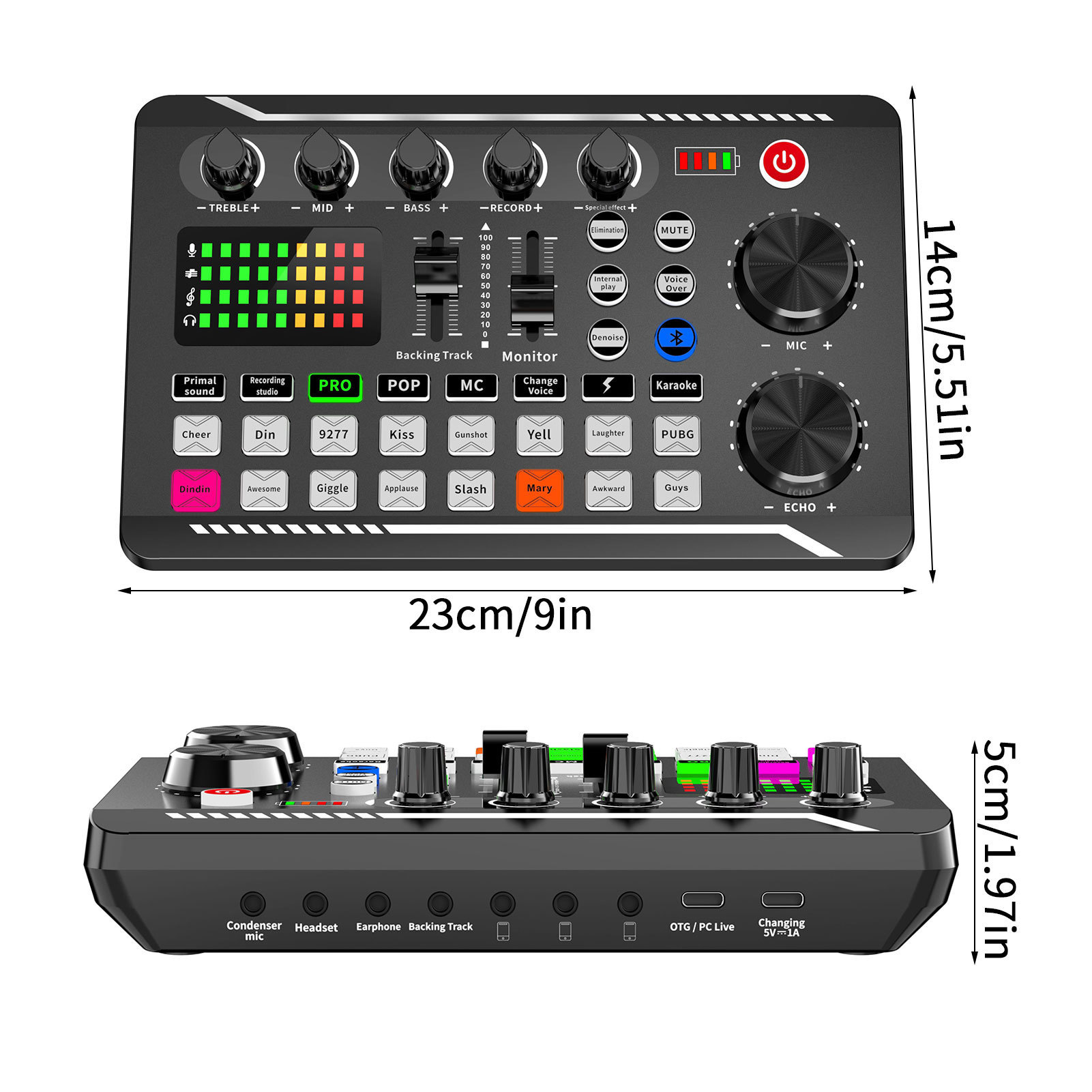 ميكروفونات بودكاست بطاقة صوت ميكروفون طقم احترافية الاستوديو المكثف MIC F998 Live Sound Mixer لتسجيل البودكاست البودكلينج 221115