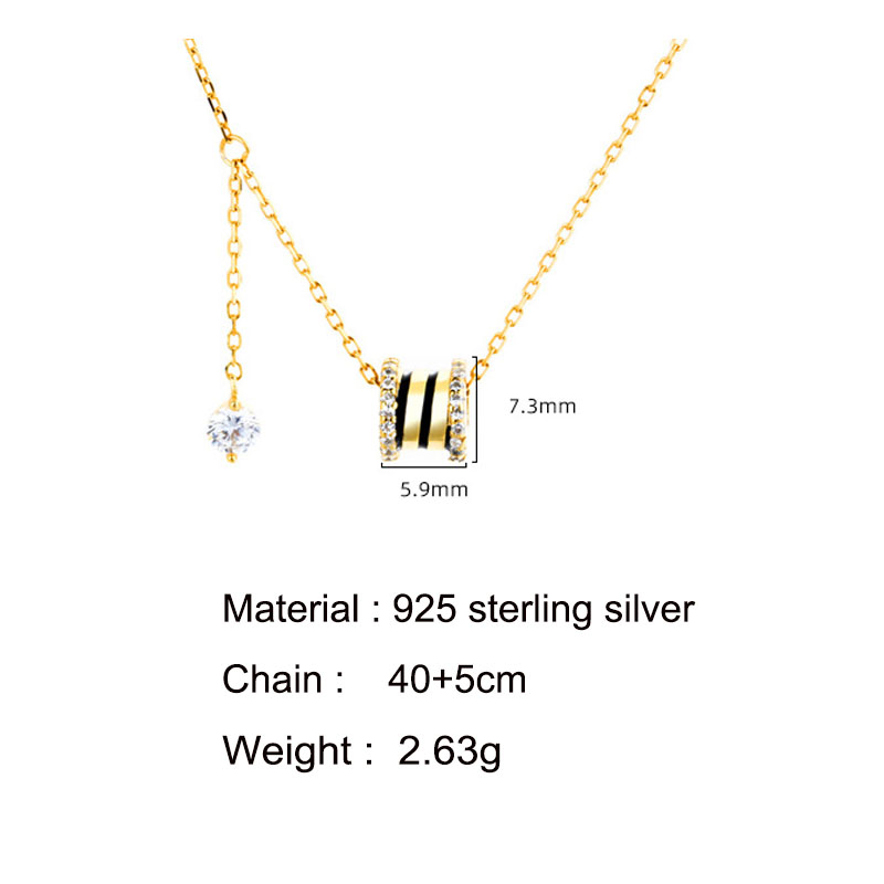 Senaste säljaren H Pendant Necklace Jewelry Gifts Elegant Sterling Silver 925 Diamond Halsband för mors dag