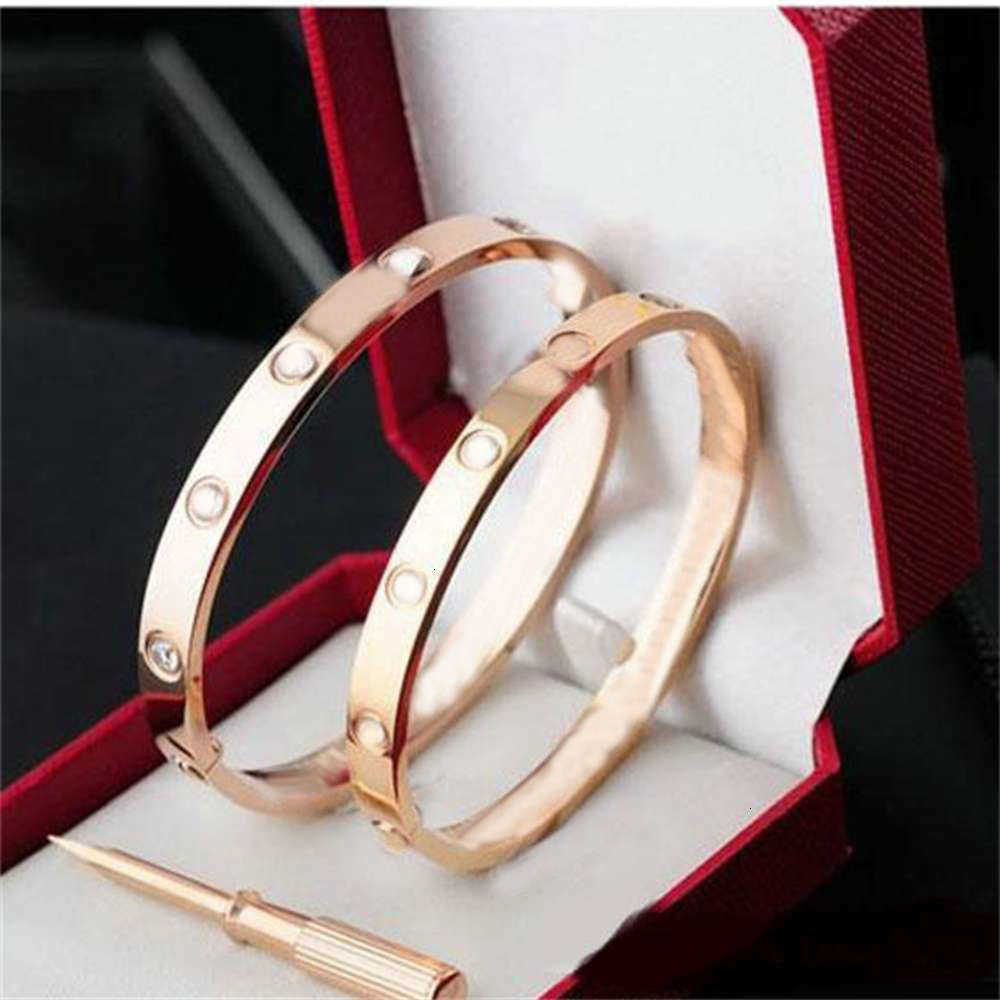 Love 4 diamanti braccialetti di cacciavite bracciale uomo donna oro oro vite rosa a vite braccialetti di bracciale bravallia moda tendenza